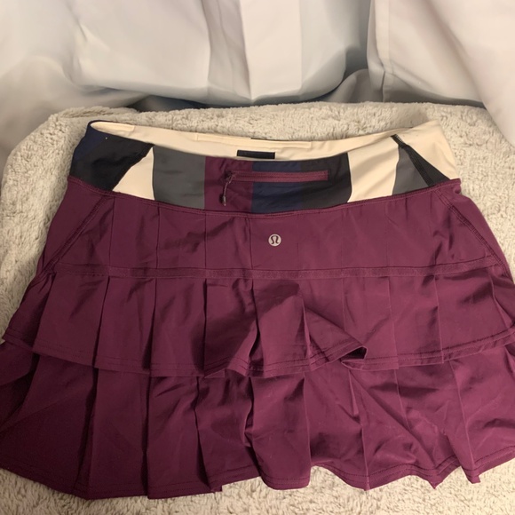 Lululemon Run: Pace Skort in plum, size 8 (long) - Picture 6 of 9